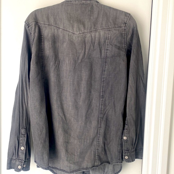 The Kooples Grey Denim Shirt - Picture 5 of 6